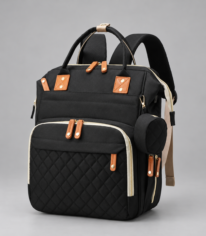 Multi-functional baby diaper bag & Bed